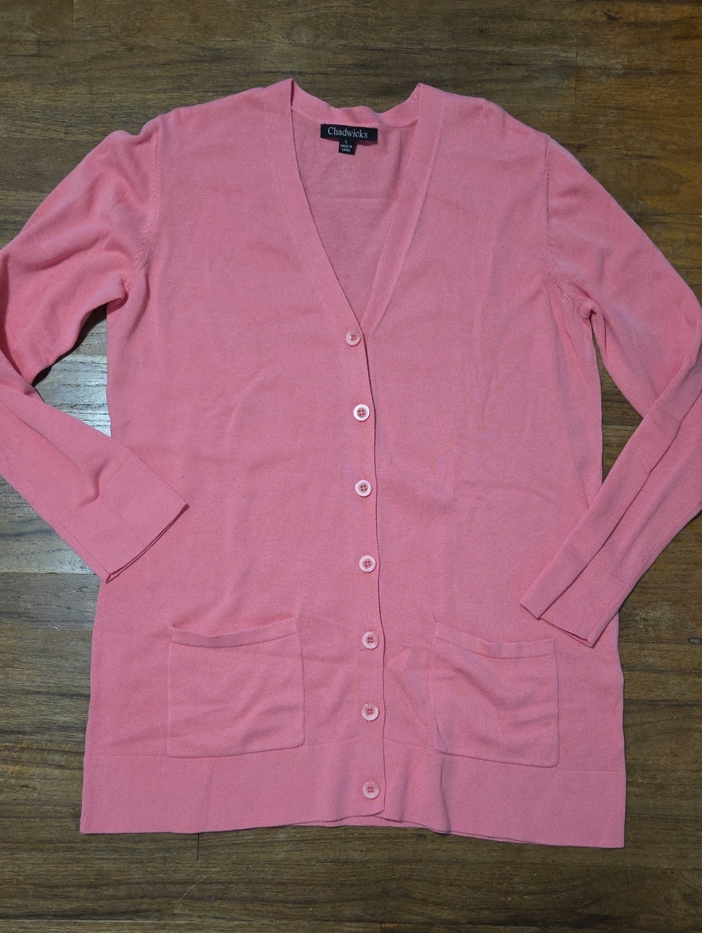 Chadwicks V-Neck Button Cardigan